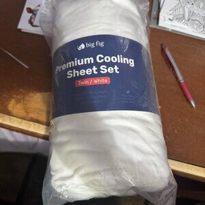 twin size big fig premium cooling sheet set